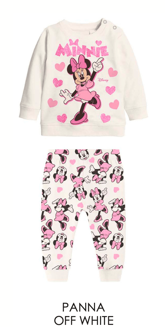 Pigiama cotone felpato Minnie Disney neonata baby DY32K2057