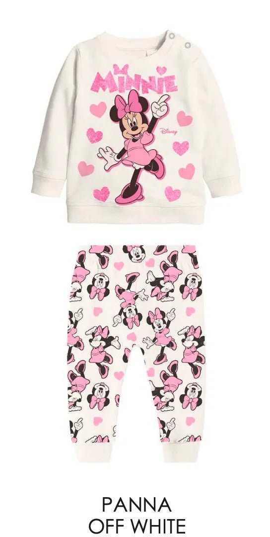 Pigiama cotone felpato Minnie Disney neonata bambina DY32K2057
