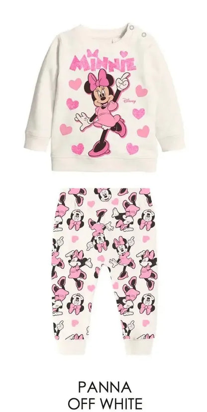 Pigiama cotone felpato Minnie Disney neonata bambina DY32K2057