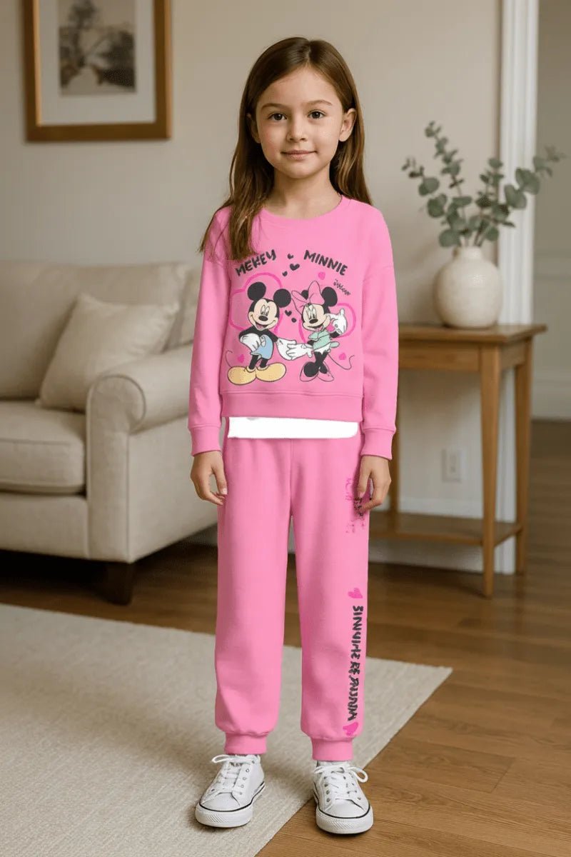 Pigiama cotone felpato Minnie Disney neonata bambina DY32P3446