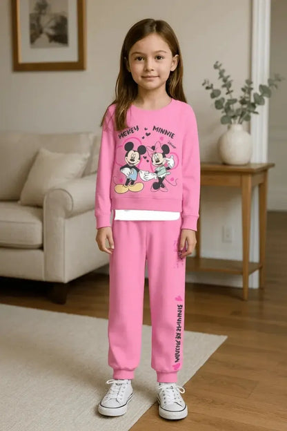 Pigiama cotone felpato Minnie Disney neonata bambina DY32P3446
