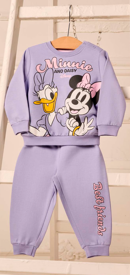 Pigiama cotone felpato Minnie Mouse Disney neonata bambina DY32P0300