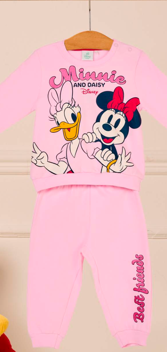 Pigiama cotone felpato Minnie Mouse Disney neonata bambina DY32P0300