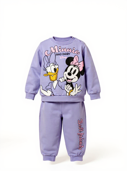 Pigiama cotone felpato Minnie Mouse Disney neonata bambina DY32P0300