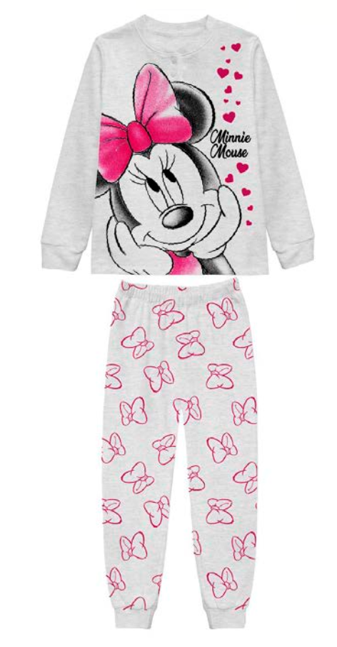 Pigiama cotone felpato Minnie Mouse bambina baby DY50A5558
