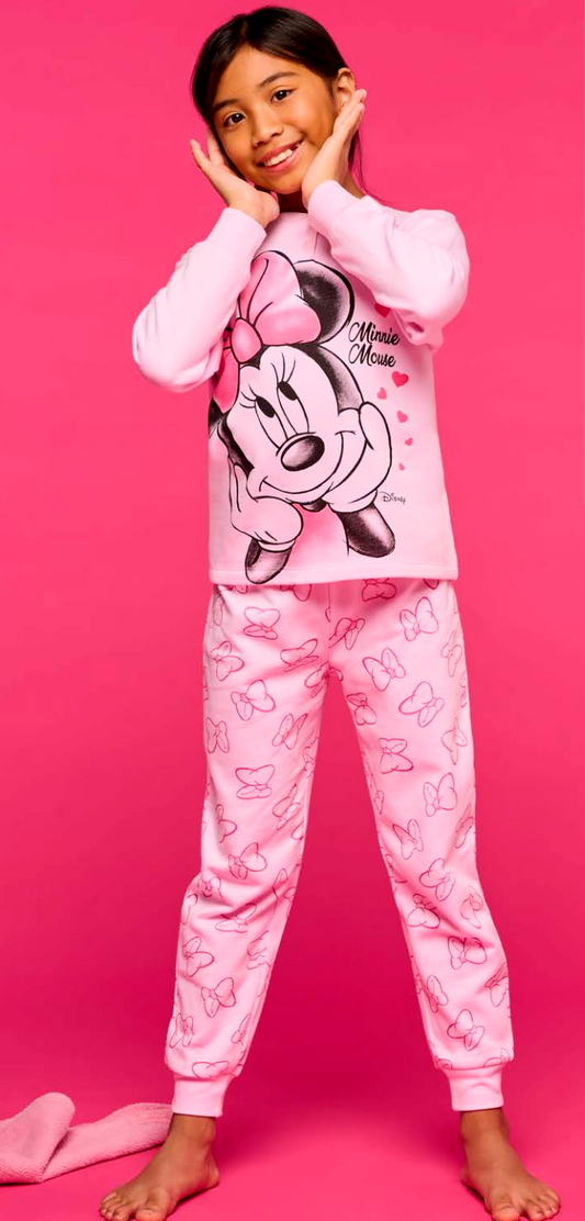 Pigiama cotone felpato Minnie Mouse bambina baby DY50A5558