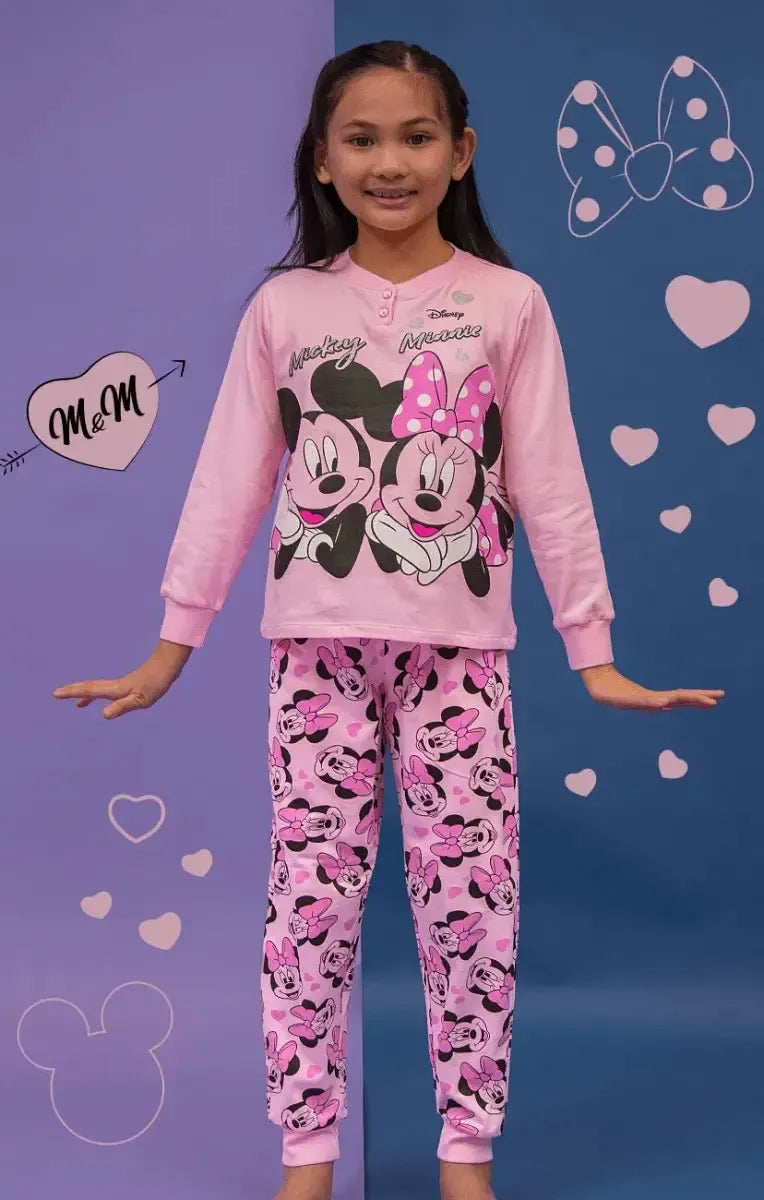 Pigiama cotone felpato Minnie bambina baby DY50A3581