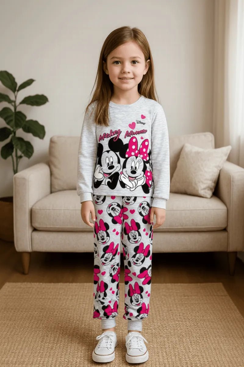 Pigiama cotone felpato Minnie bambina baby DY50A3581