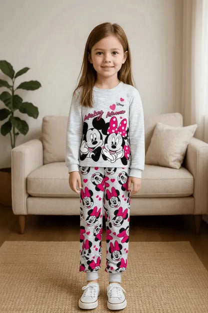 Pigiama cotone felpato Minnie bambina baby DY50A3581