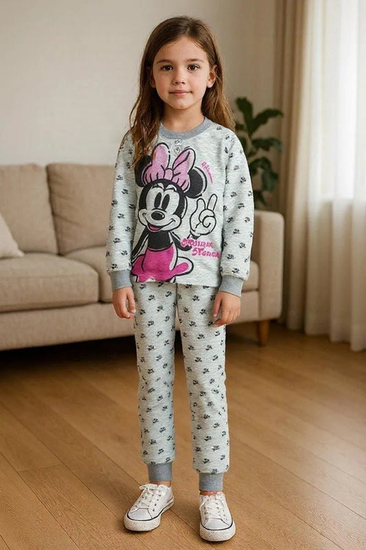 Pigiama cotone felpato Minnie bambina baby DY50C6255
