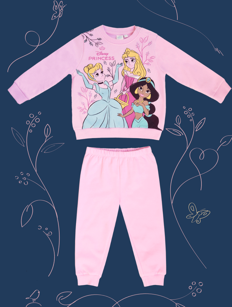 Pigiama cotone felpato Principesse Disney neonata baby DY32A8270