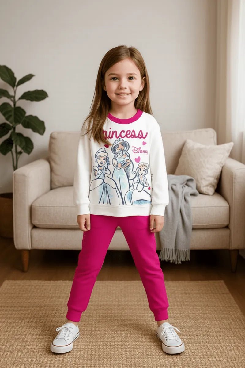 Pigiama cotone felpato Principesse Disney neonata bambina DY32A6378