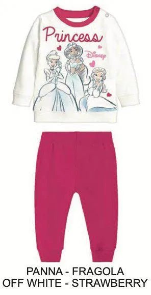 Pigiama cotone felpato Principesse Disney neonata bambina DY32A6378