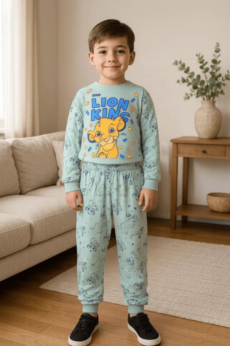 Pigiama cotone felpato Re Leone Disney neonato bambino DY32B8047