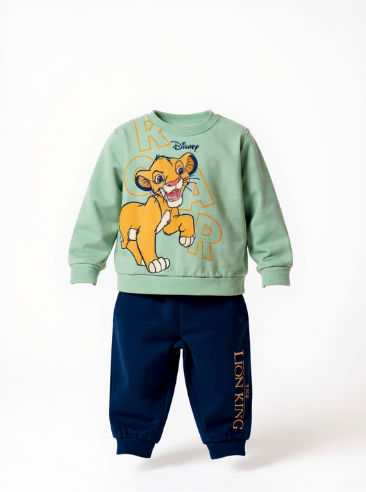 Pigiama cotone felpato Re Leone Disney neonato bambino DY32P0308