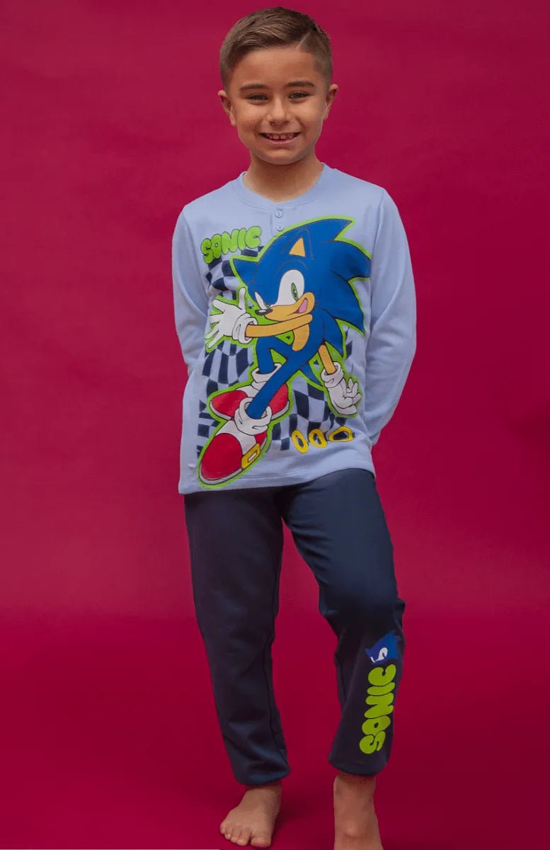 Pigiama cotone felpato Sonic bambino SC40G4700