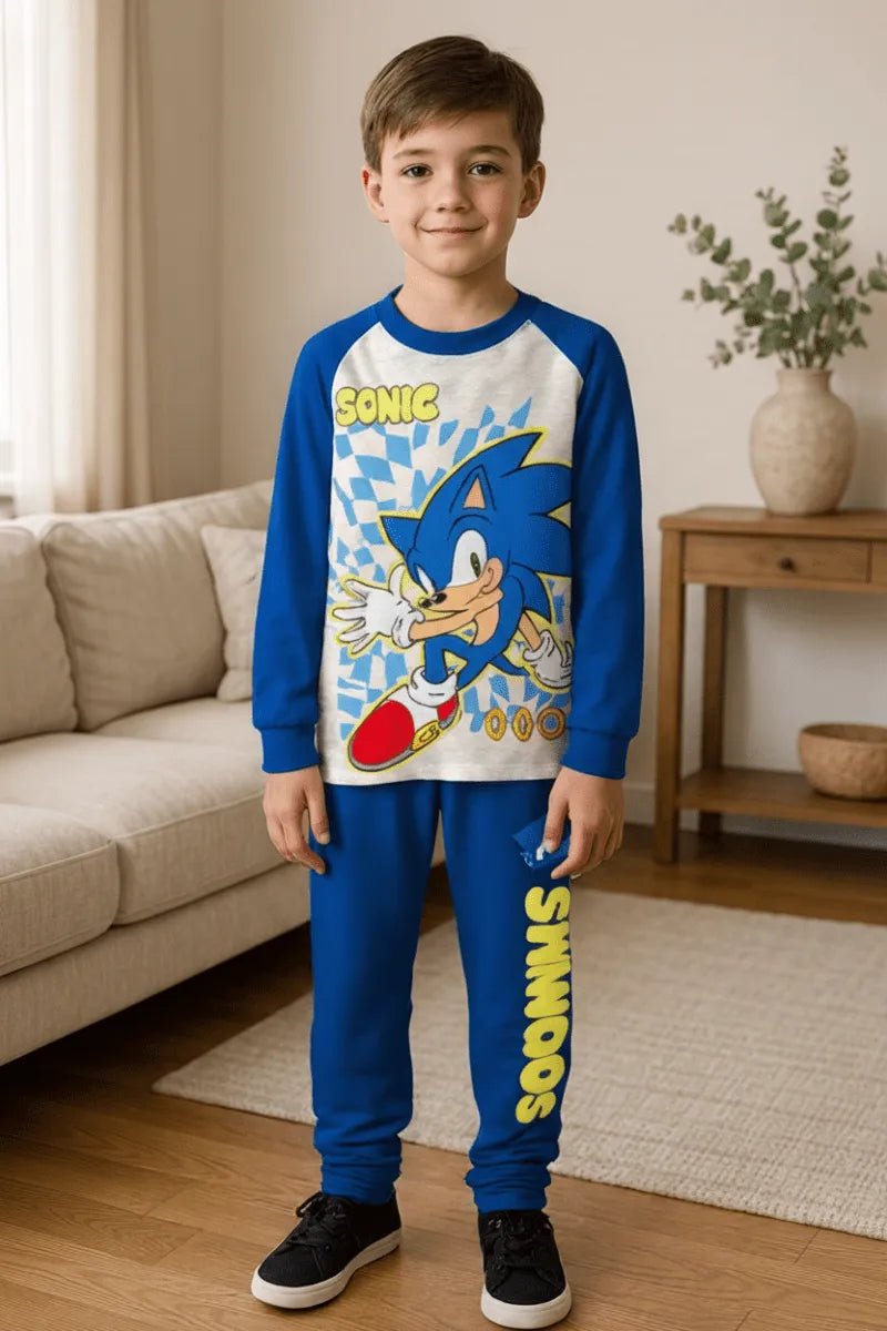 Pigiama cotone felpato Sonic bambino SC40G4700