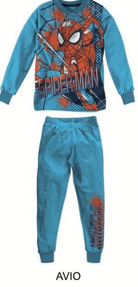 Pigiama cotone felpato Spiderman Marvel bambino baby MV40M4406