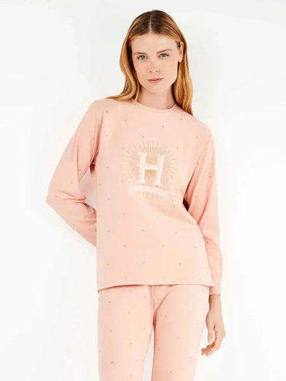 Pigiama donna Gisela Harry Potter in cotone elasticizzato 20355