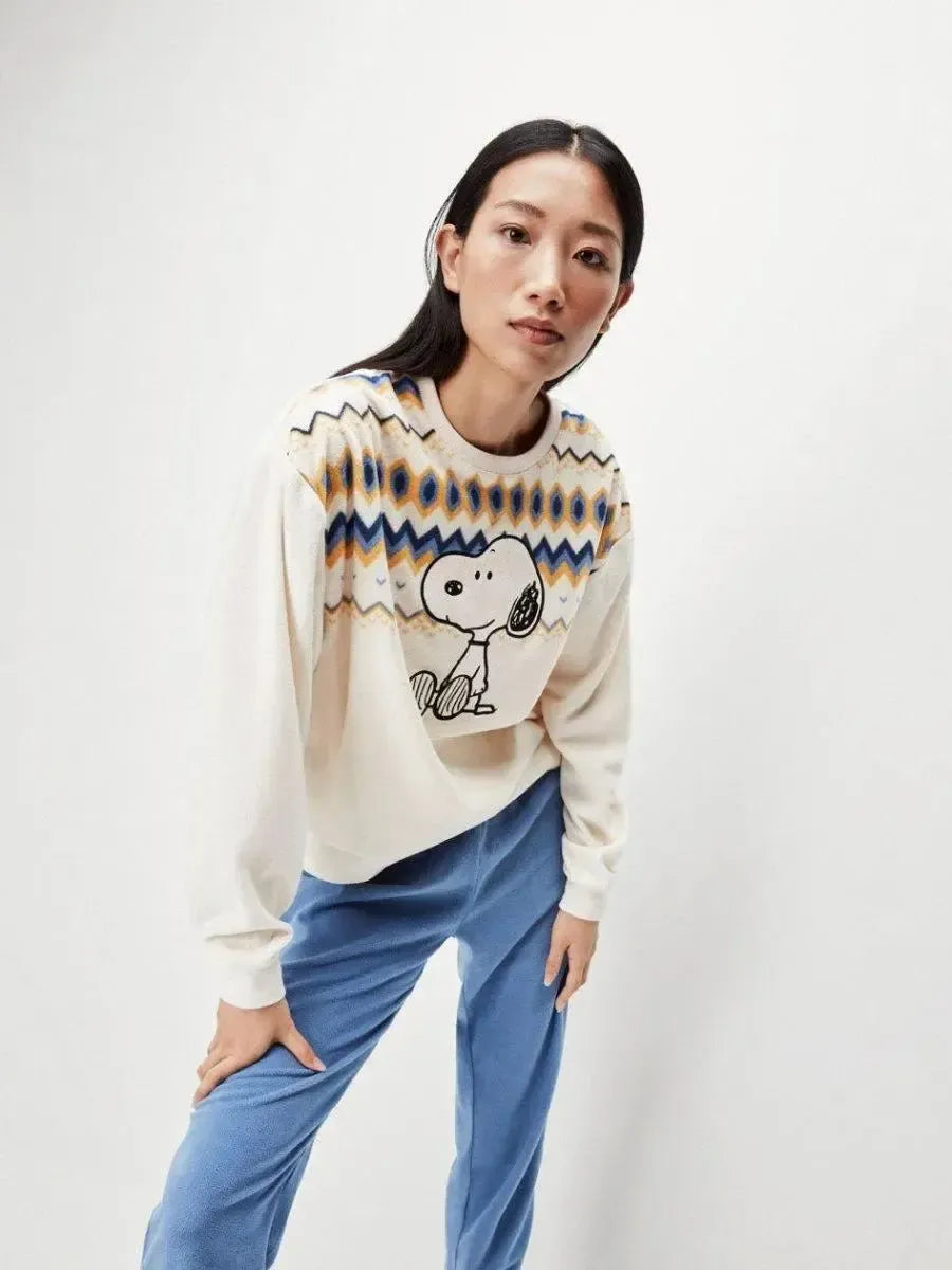 Pigiama donna Gisela Snoopy micropile 20104 Peanuts