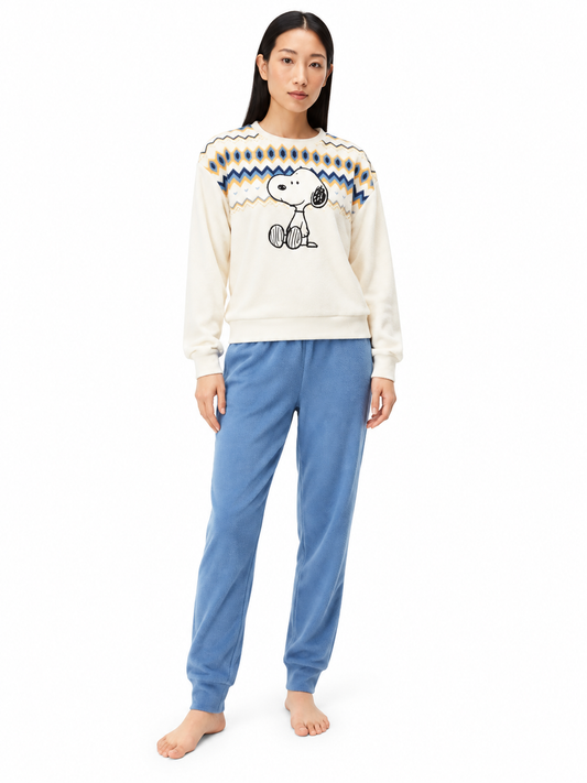 Pigiama donna Gisela Snoopy micropile 20104 Peanuts