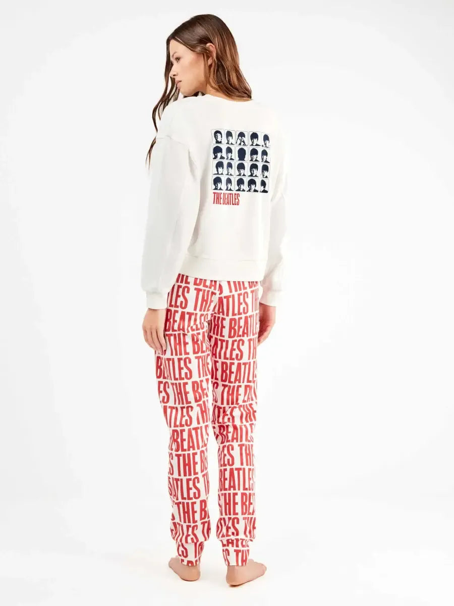 Pigiama donna Gisela caldo cotone The Beatles 20363