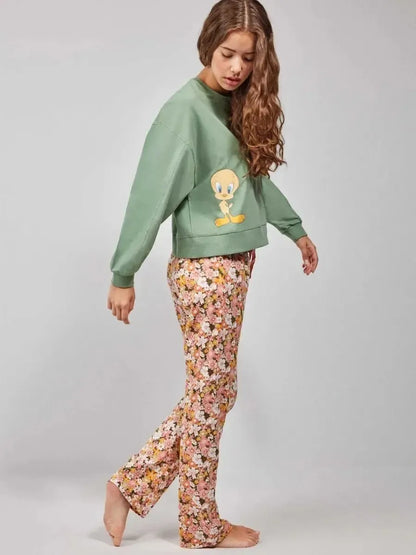 Pigiama donna Gisela girocollo cotone elasticizzato 20221 Looney Tunes Titti