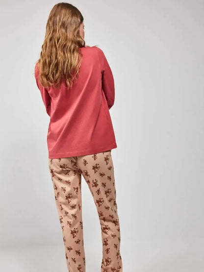 Pigiama donna Gisela girocollo puro cotone 20203