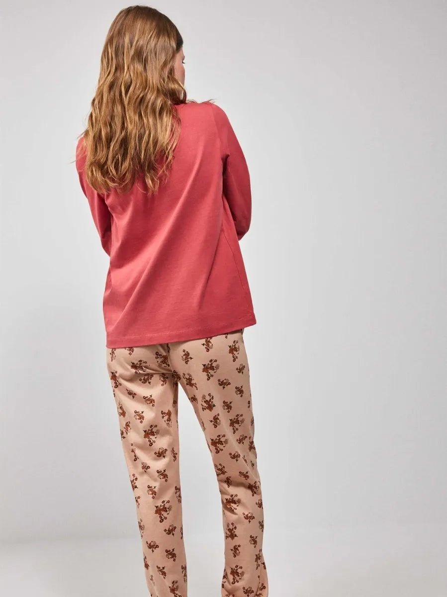 Pigiama donna Gisela girocollo puro cotone 20203