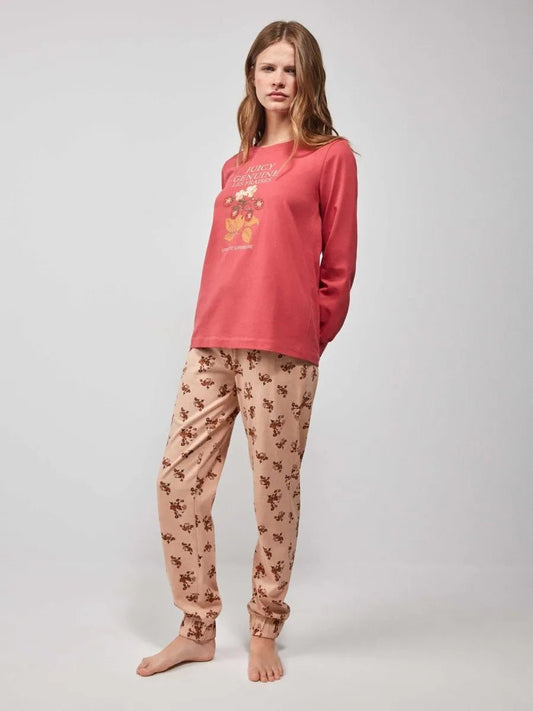 Pigiama donna Gisela girocollo puro cotone 20203