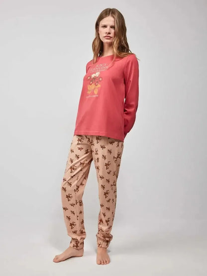 Pigiama donna Gisela girocollo puro cotone 20203