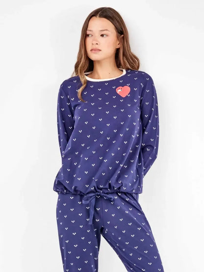 Pigiama donna Gisela in cotone elasticizzato 20329