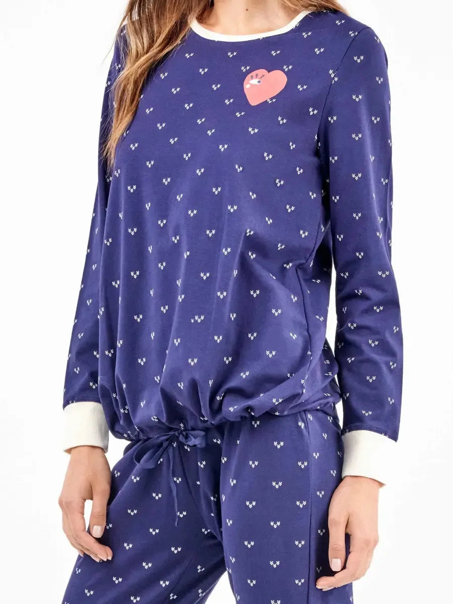 Pigiama donna Gisela in cotone elasticizzato 20329