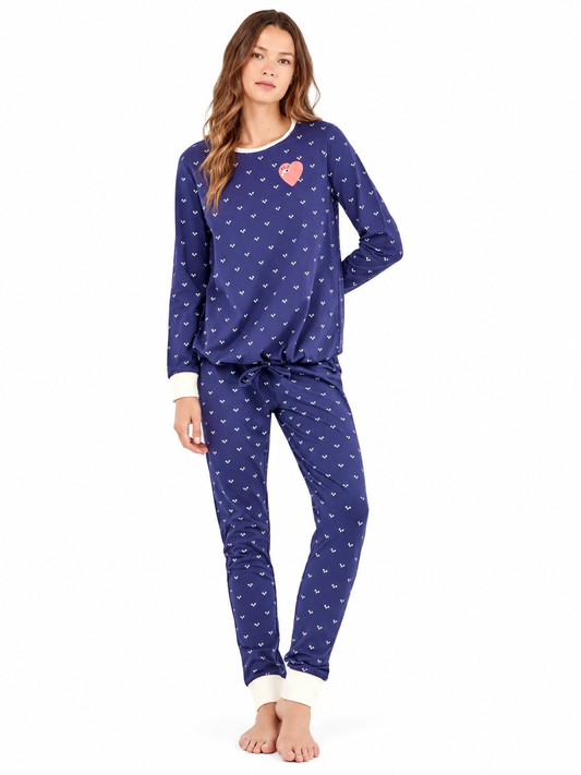 Pigiama donna Gisela in cotone elasticizzato 20329