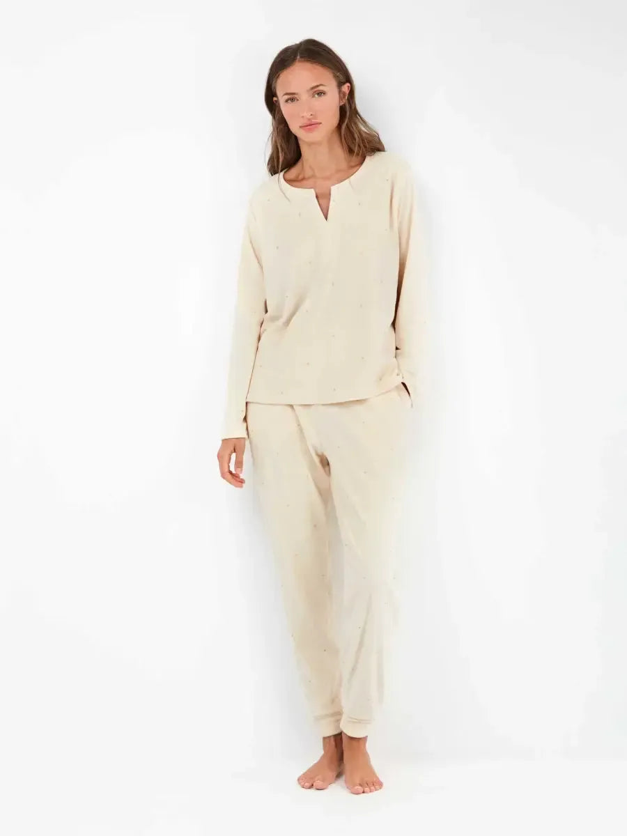 Pigiama donna Gisela pile elasticizzato 20316