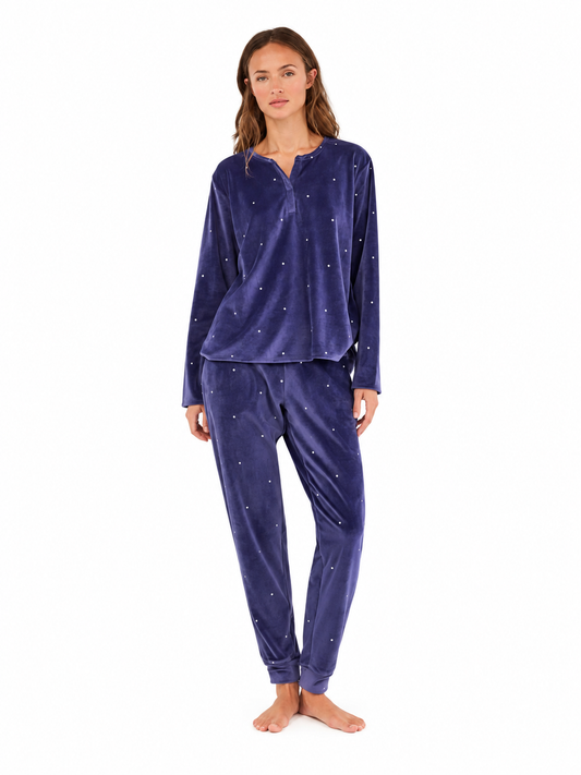Pigiama donna Gisela pile elasticizzato 20316
