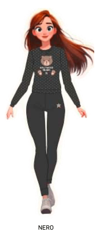 Pigiama donna Hollywood Milano serafino caldo cotone interlock HPA103