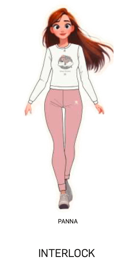 Pigiama donna Hollywood Milano serafino caldo cotone interlock HPA106