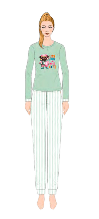 Pigiama donna Nottingham cotone NPB205