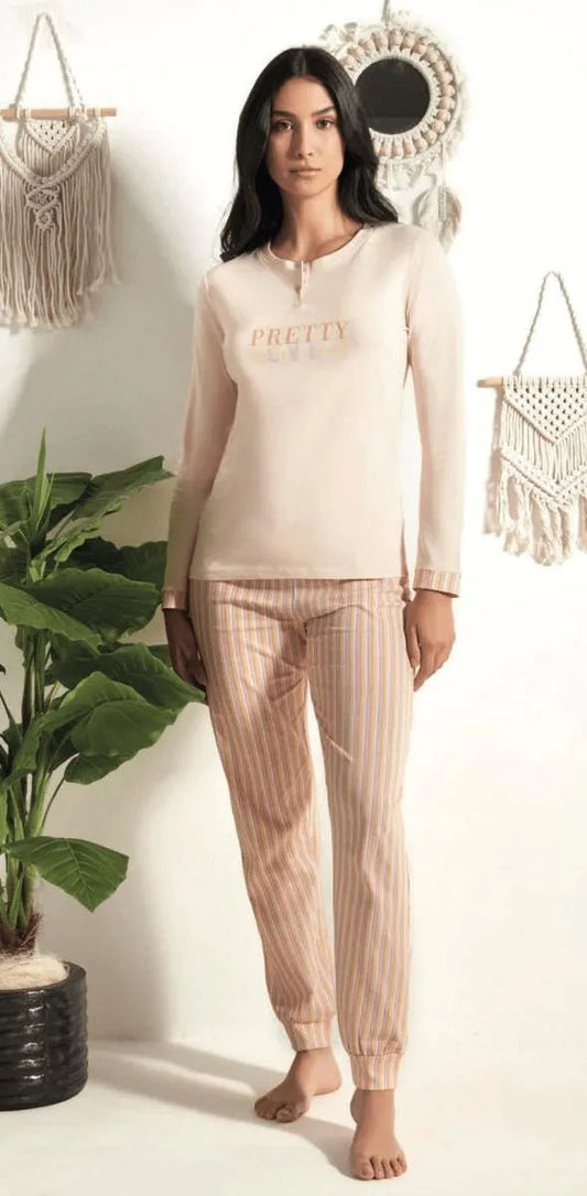 Pigiama donna Nottingham cotone PG49880