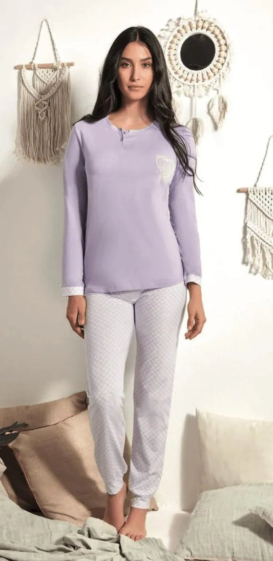 Pigiama donna Nottingham cotone PG49912