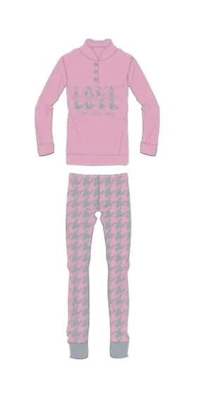 Pigiama donna Nottingham in coral invernale PG42354