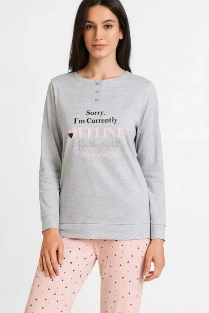 Pigiama donna Sièlei serafino caldo cotone interlock OR16 Ortisei