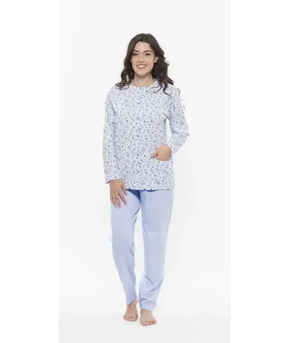 Pigiama donna aperto Jersey Gary puro cotone CB580081