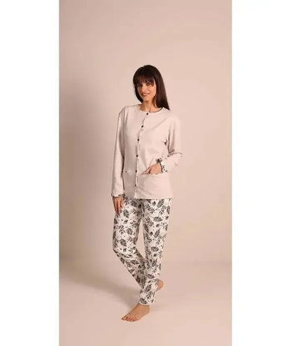 Pigiama donna aperto invernale interlock 5052CONF calibrato