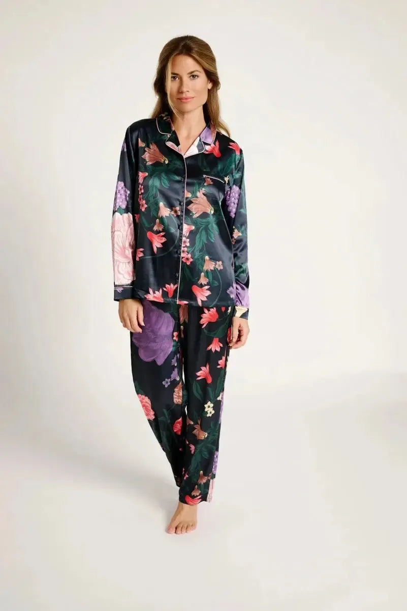 Pigiama donna in raso aperto Muydemi 12011010