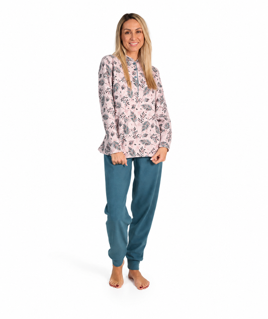 Pigiama donna invernale serafino punto Milano Gary flanellato 5131