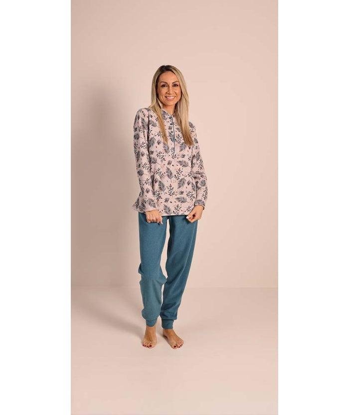 Pigiama donna invernale serafino punto Milano Gary flanellato 5131CONF