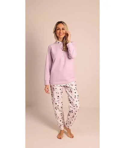 Pigiama donna invernale serafino punto Milano Gary flanellato 5150