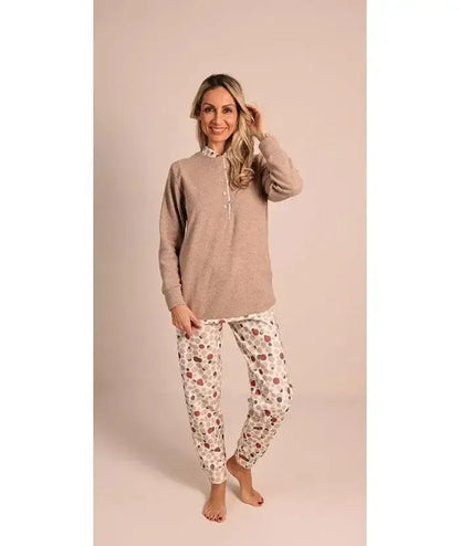 Pigiama donna invernale serafino punto Milano Gary flanellato 5150